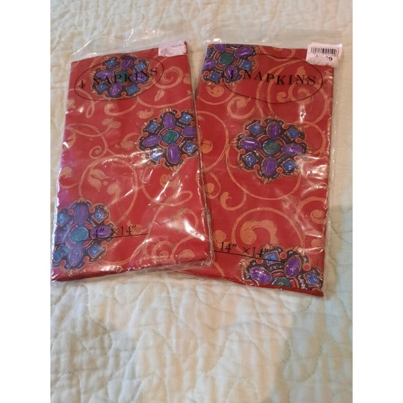 Vtg Cloth Napkins, 2 Packages of 4 Each, 8 Total NWT - Picture 3 of 4
